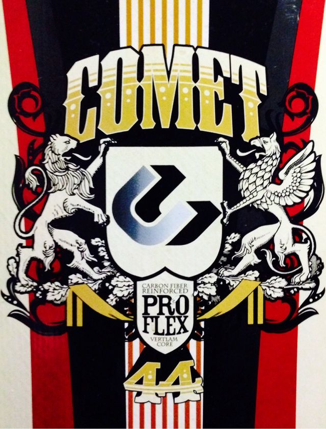 Longboard skate COMET de fibra con ejes Seismic y