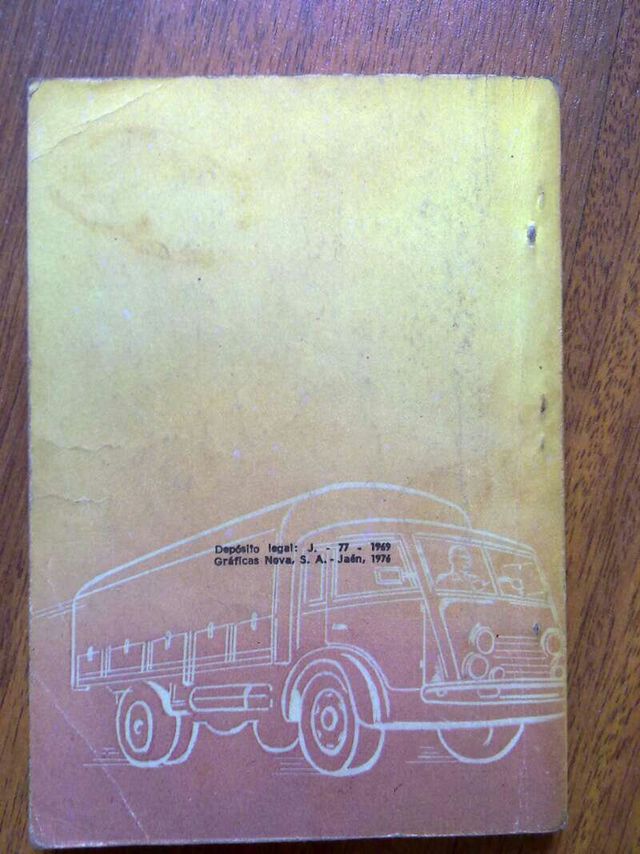 Libro de autoescuela Mieres año 1976