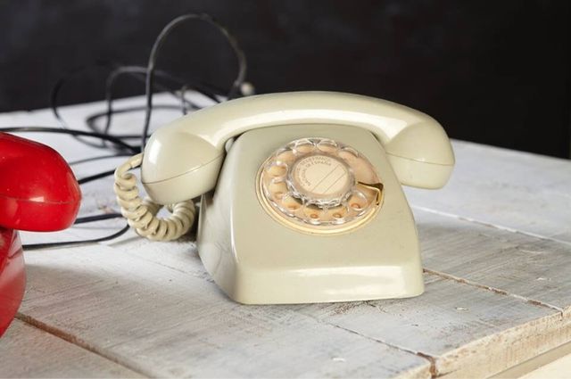 TELEFONO VINTAGE GRIS