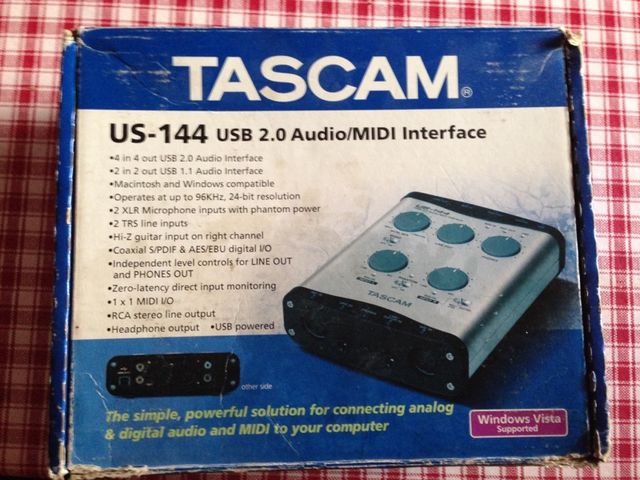 Interface Midi  Tascam Us-144