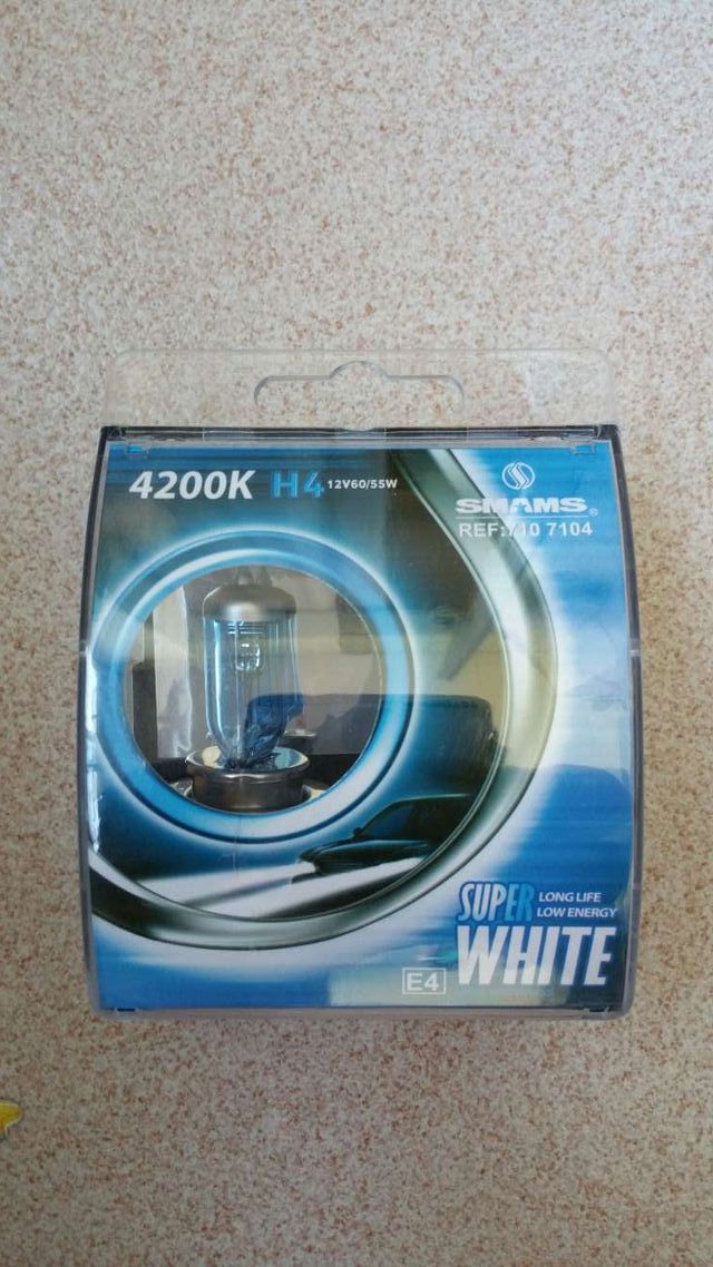 Bombillas coche moto H4 5500K blanco nuevas 60/55w