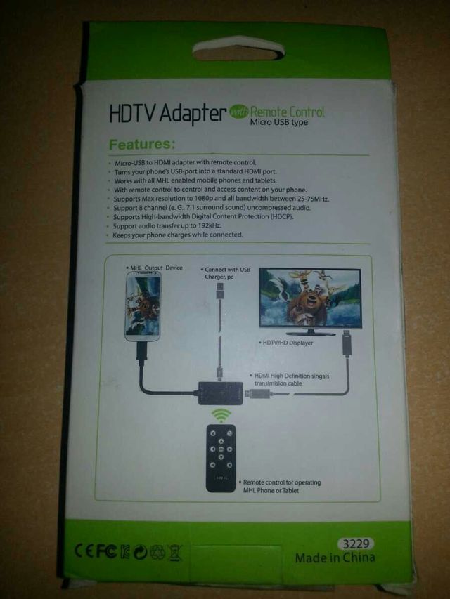 MHL HDTV Adapter Remote Control