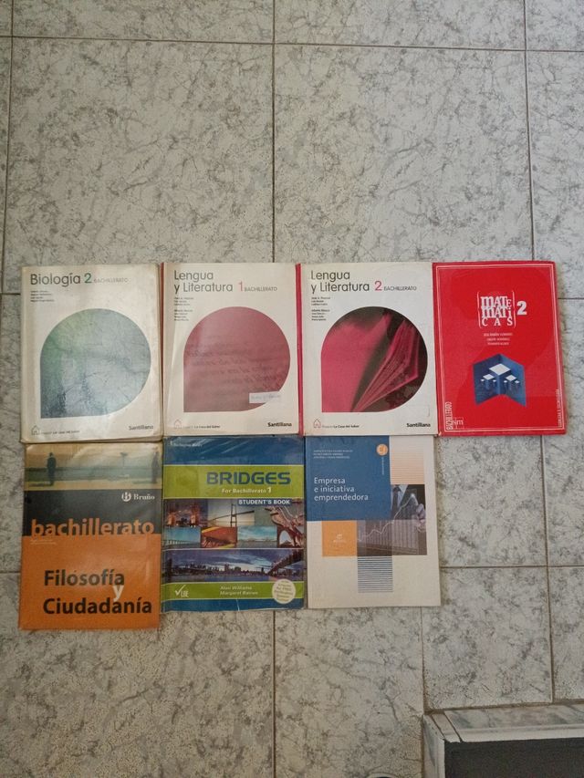 Libros de 1° y 2° de Bachillerato
