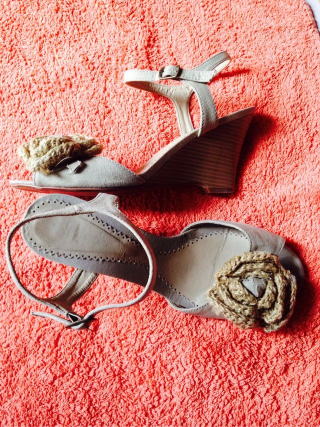 Sandalias cuña.Talla 38