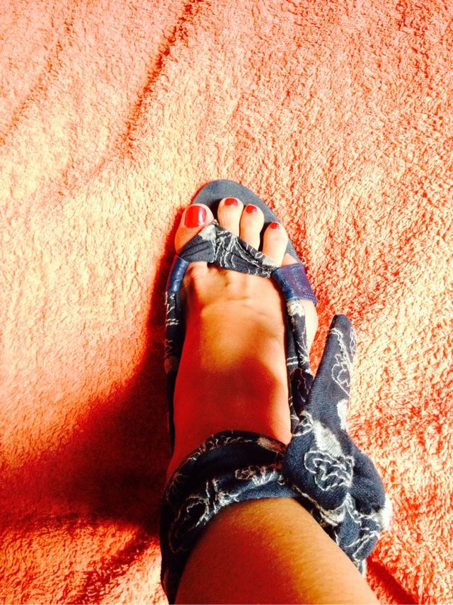 Sandalias Piel y Tela. Talla 38