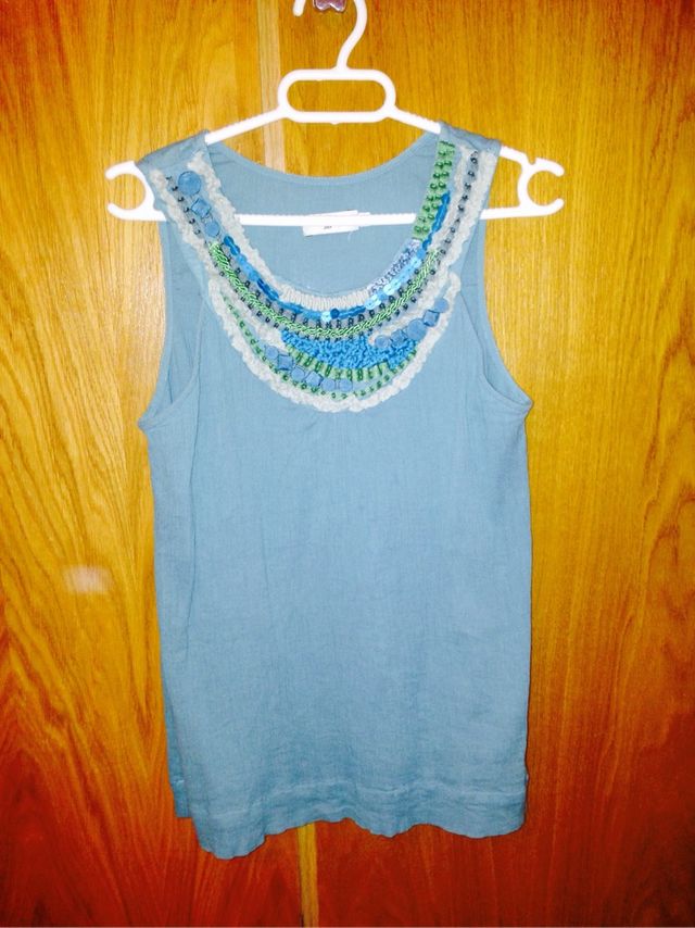 Camiseta de vestir T. 40 verde agua