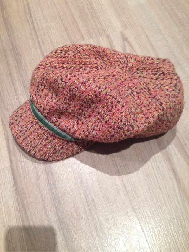 Boina rosa tela cheviot