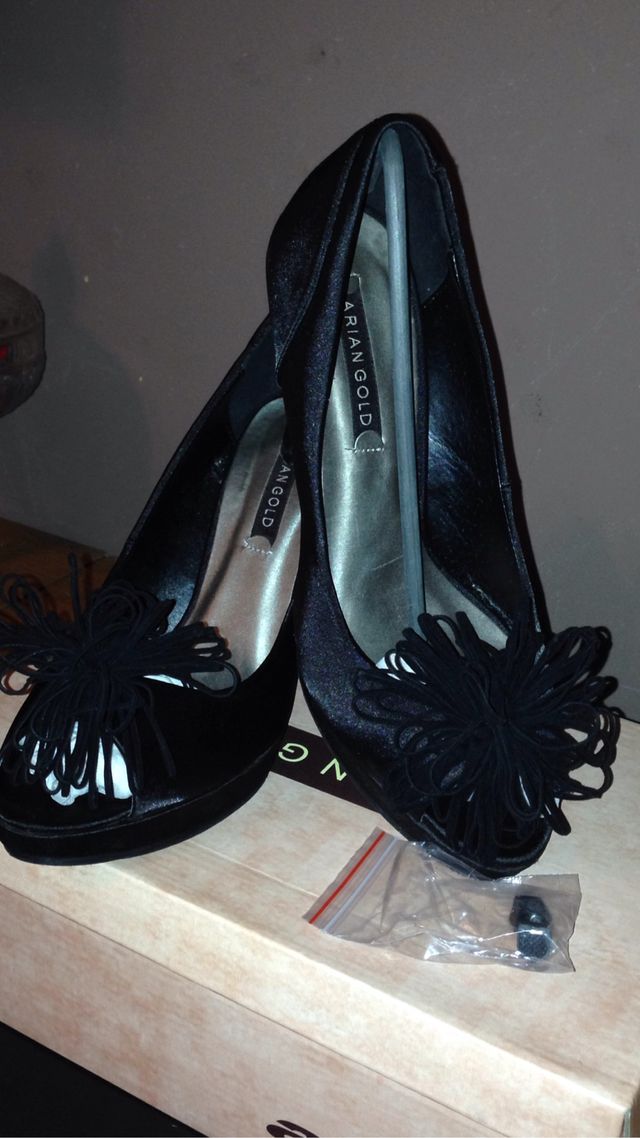 Zapatos tacón de fiesta mujer negros