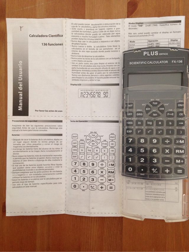 Calculadora científica Plus FX-136