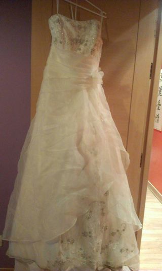 vestido de novia talla 38 de segunda mano en san sebastián de los