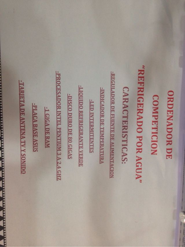 Ordenador Refrigerado Por Agua ESCUCHO OFERTAS