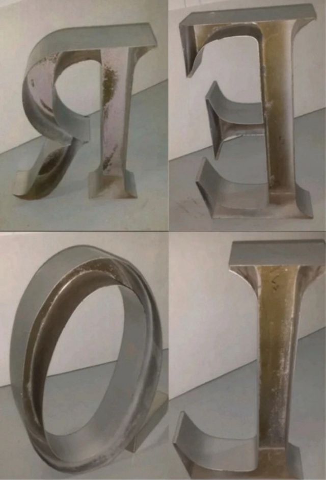 Cartello economico con lettere