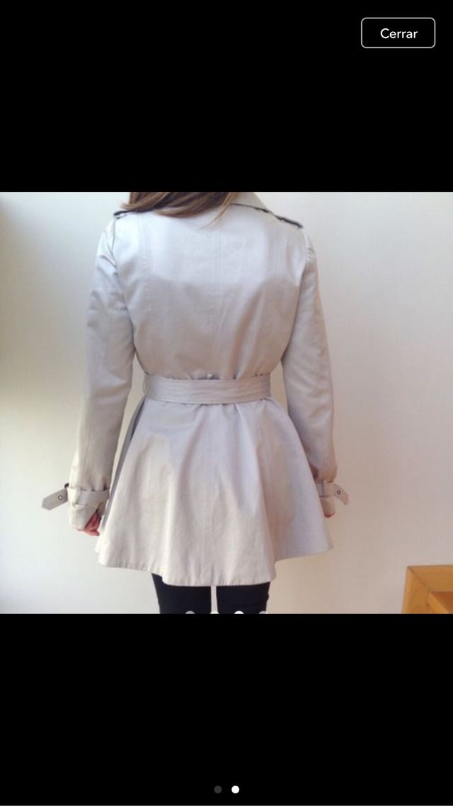 Trench gabardina Beige