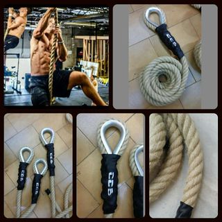 Cuerda bombero trepa 30mm x 6 metros soga maroma cañamo esparto crossfit escalar