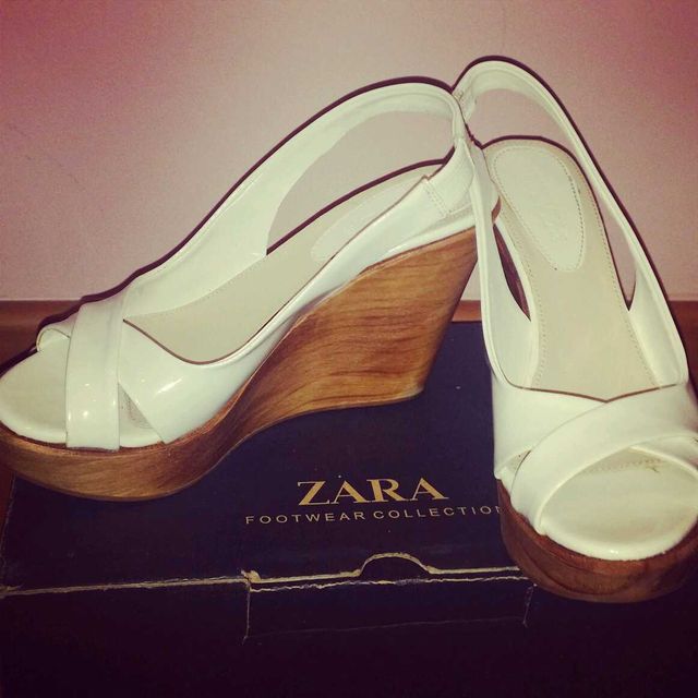 CUÑAS MADERA CHAROL.ZARA.UN USO.