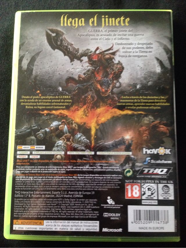 Dark Siders Xbox 360