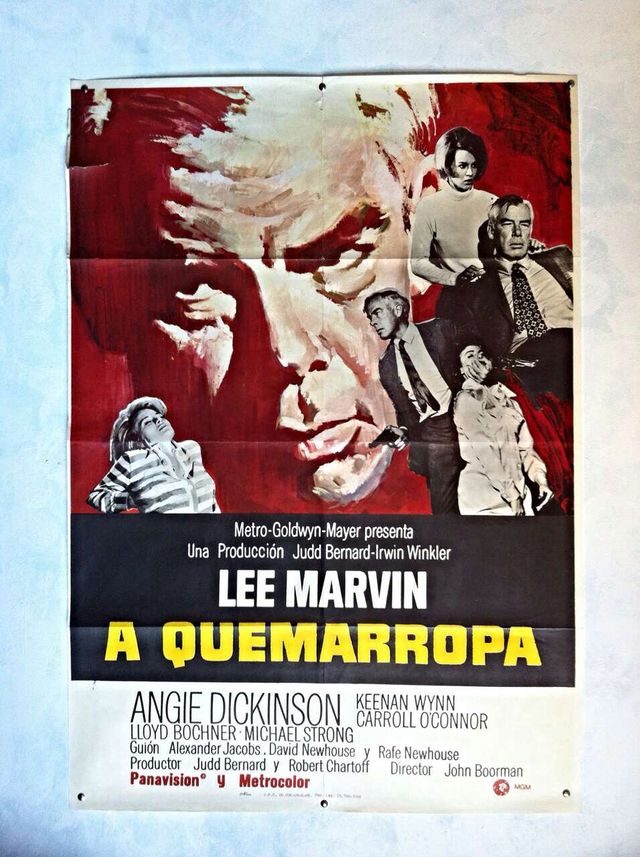 POSTER/CARTEL LEE MARVIN "A QUEMARROPA"- 1968