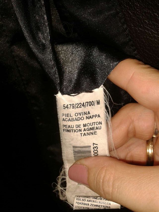 Abrigo Vintage piel de Zara.