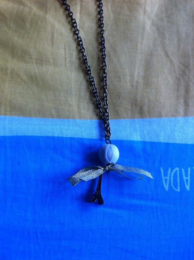 Colgante Torre Eiffel Bronce Viejo