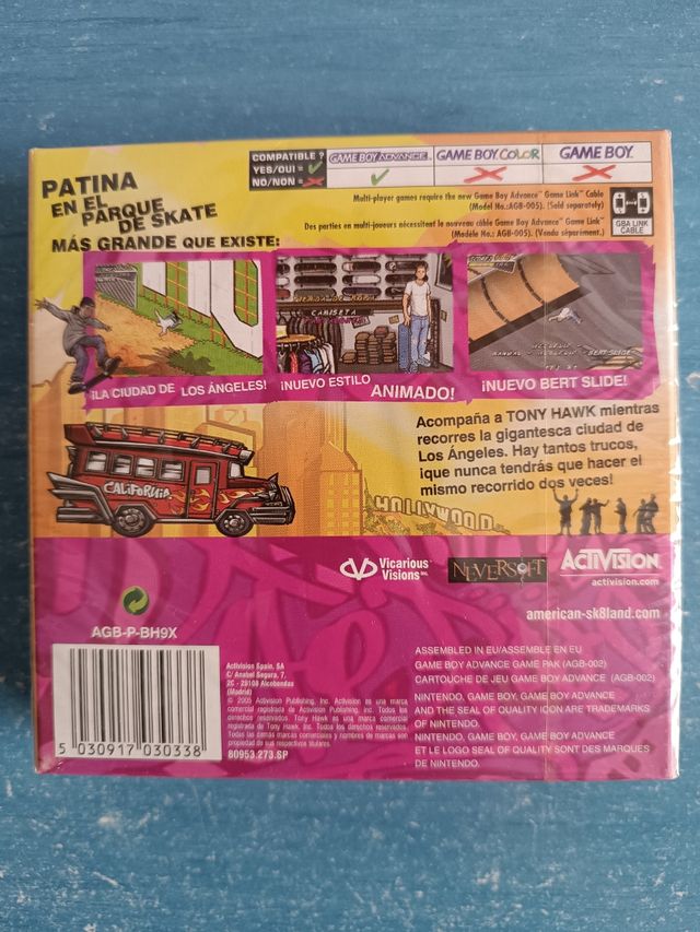 Tony Hawks American Sk8land GBA precintado NUEVO
