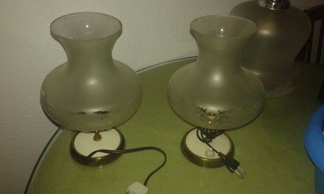 2 Lámparas vintage años 30