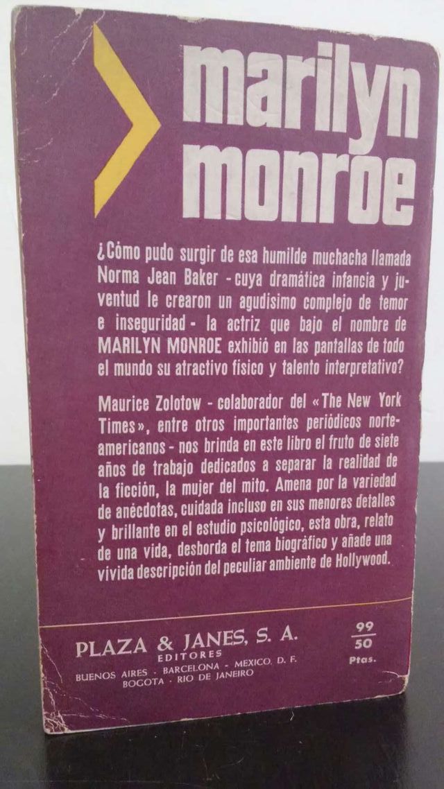 LIBRO Marilyn Monroe ¡Temor e Inseguridad!