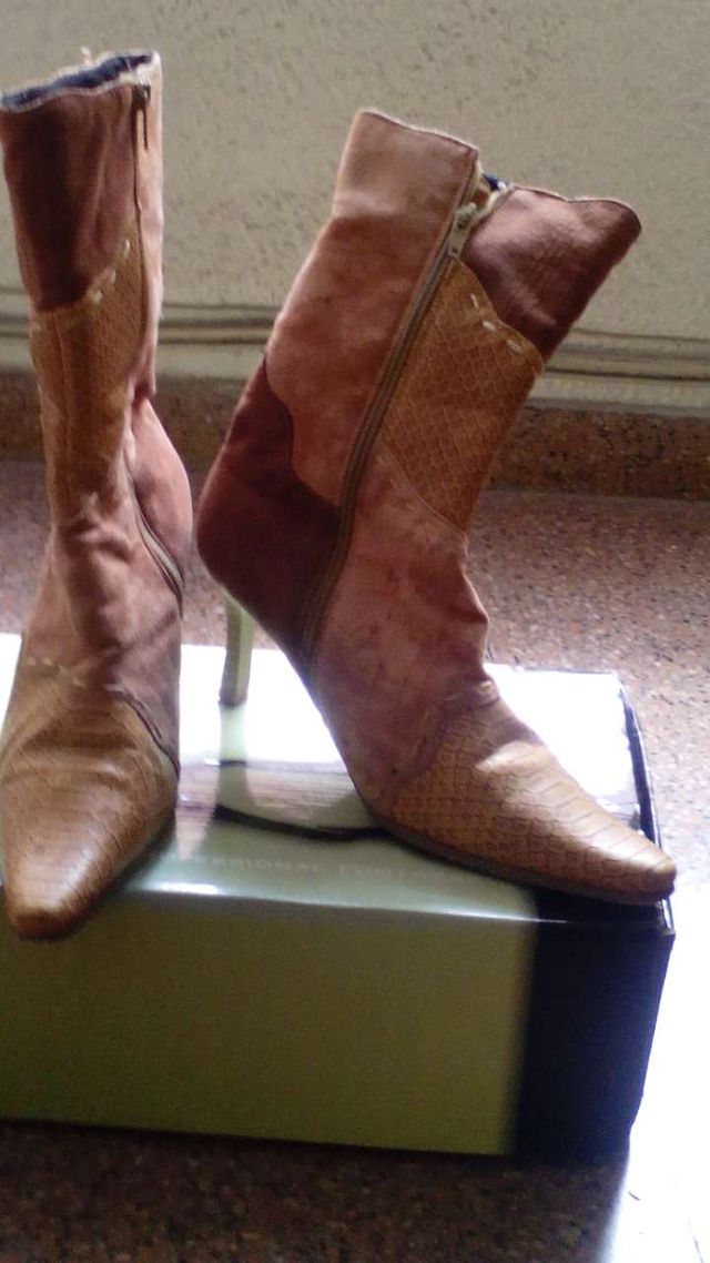 Botas marrones de tacon n 38