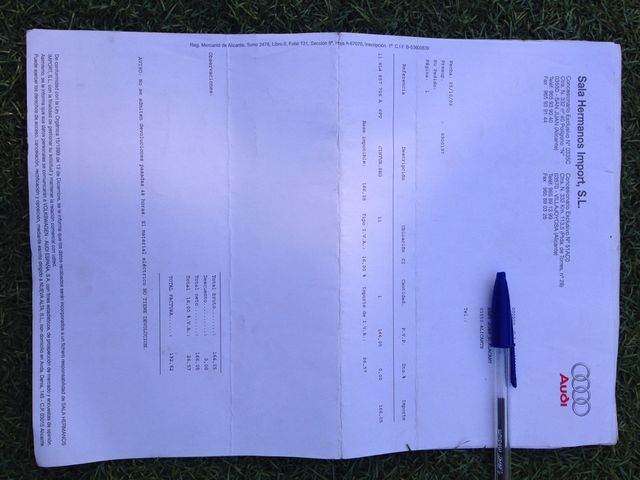 CINTURON AUDI A 3 Delantero 8L4 857 706 A/6PT