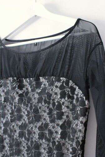 Vestido encaje y transparencias DENNY ROSE T.M