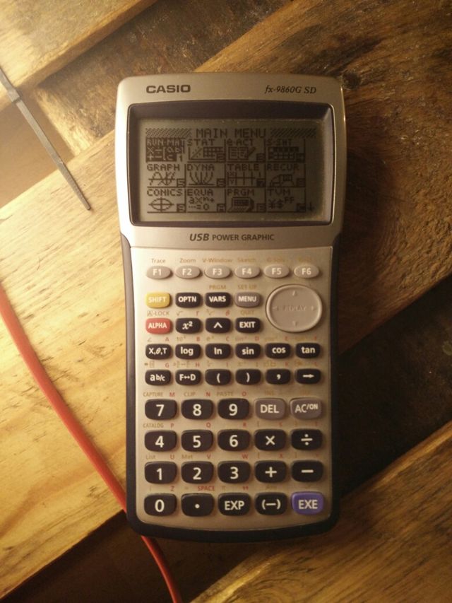 Calculadora gráfica CASIO fx-9860 SD