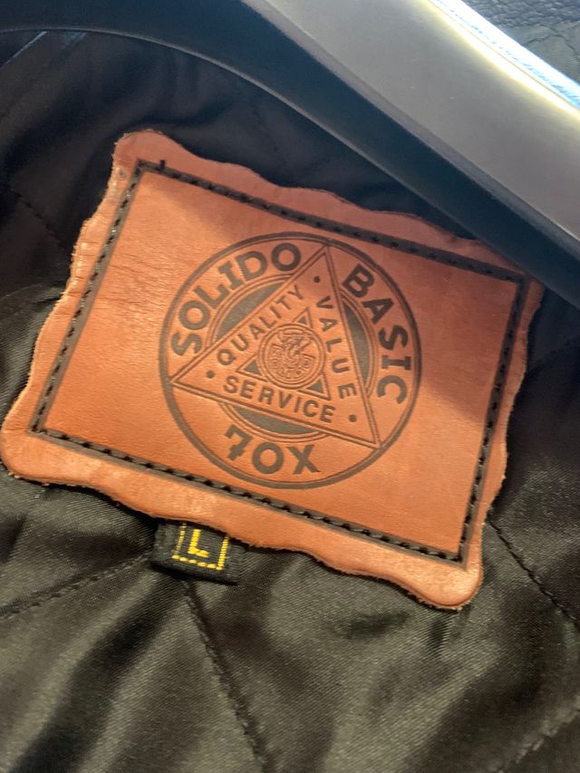 CAZADORA CUERO CREMALLERAS