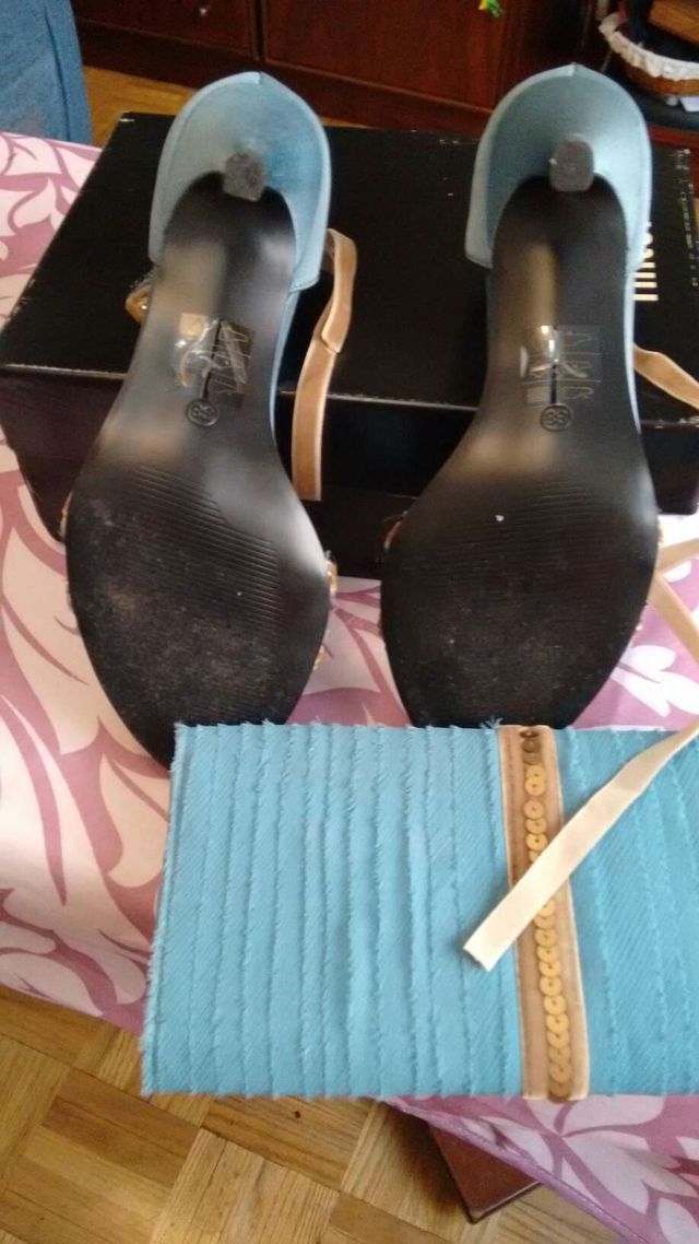 Sandalias tintoretto 38 y bolso