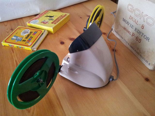 PRECIOSO EDITOR DE CINE SUPER 8 MUY ANTIGUO