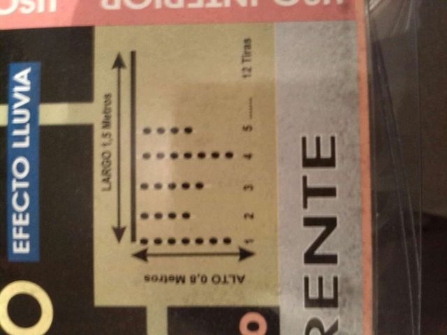 Cortina luces navidad