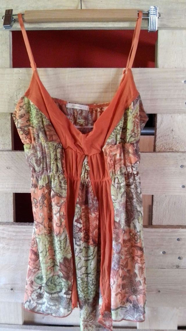 Top naranja talla L