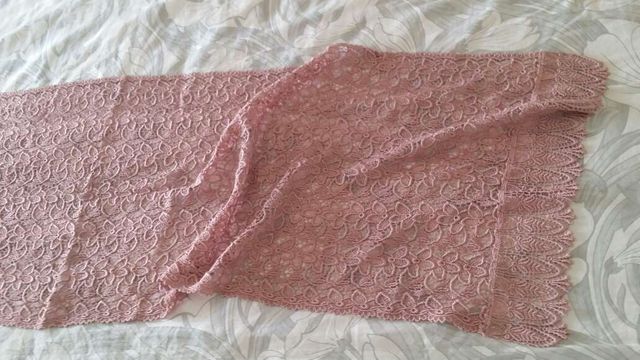 Chal encaje de guipur vintage
