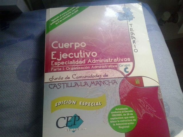 Temario cuerpo ejecutivo, administrativos c.mancha