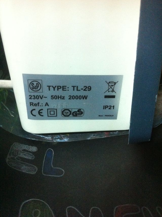 Calefactor S&P TL 29