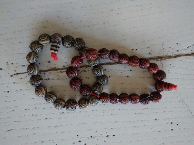 Bracciali di perline con Buddha + orecchini con fiore
