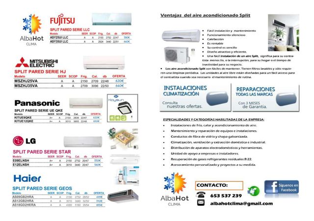 Instalacióny Mantenimiento de aire acondicionado