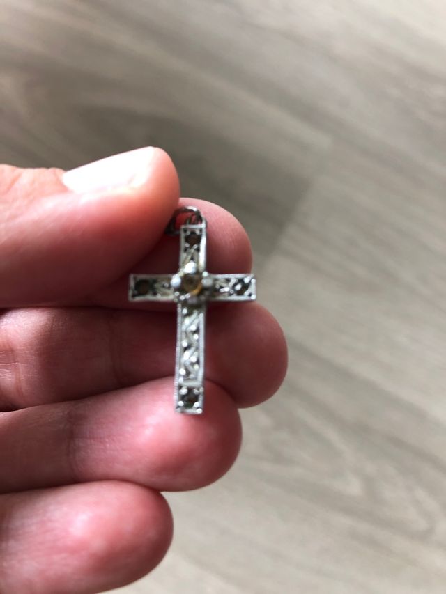 Ciondolo croce in argento VINTAGE
