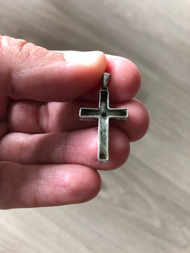 Ciondolo croce in argento VINTAGE