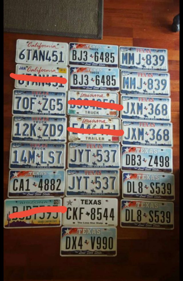 Matriculas americanas