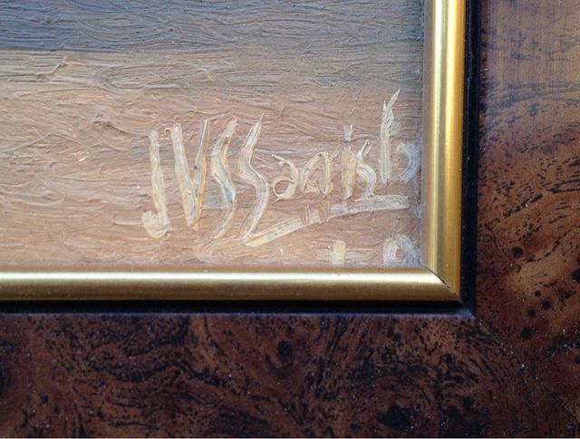 Cuadro al Óleo Bodegón. Elegante marco.