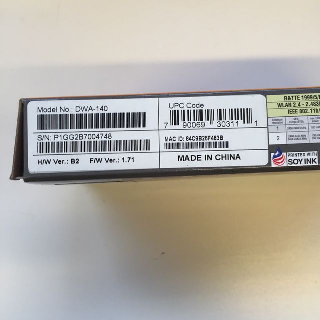 Adaptador Wifi D-Link USB