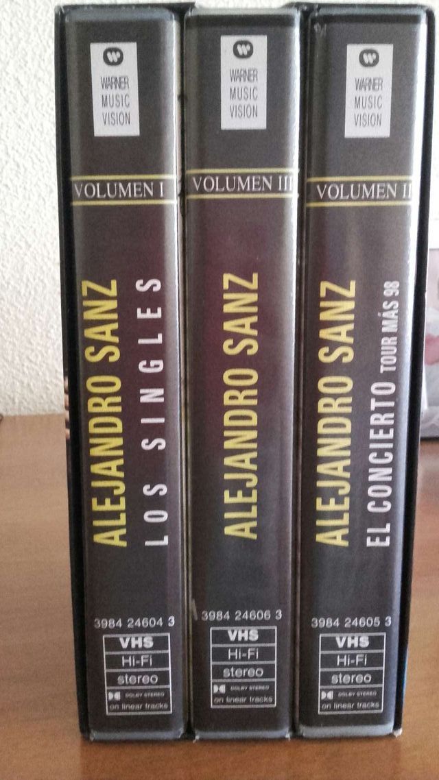 Pack 3 VHS Alejandro Sanz