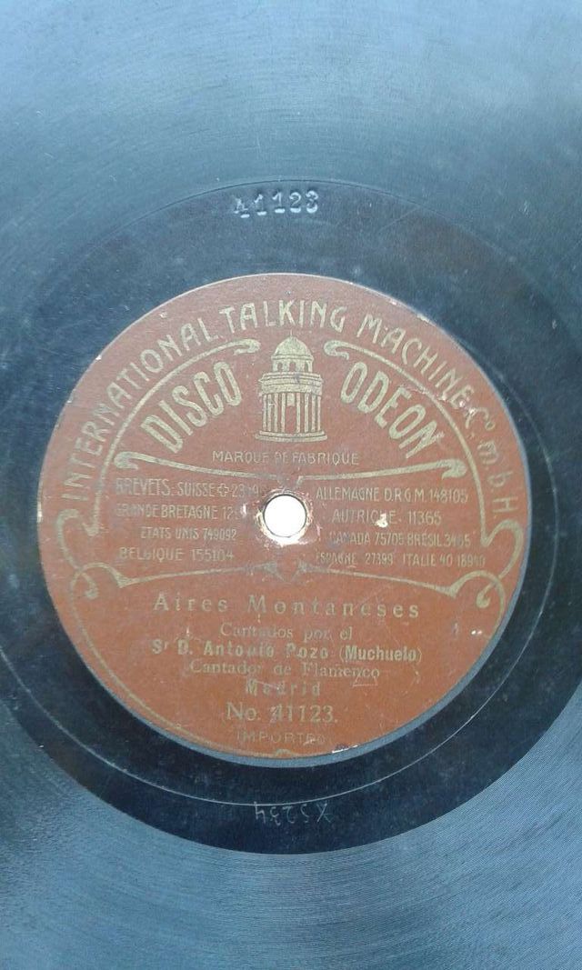 Disco piedra para gramophone