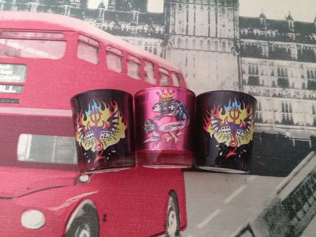 Vasos chupitos coleccionista ed hardy