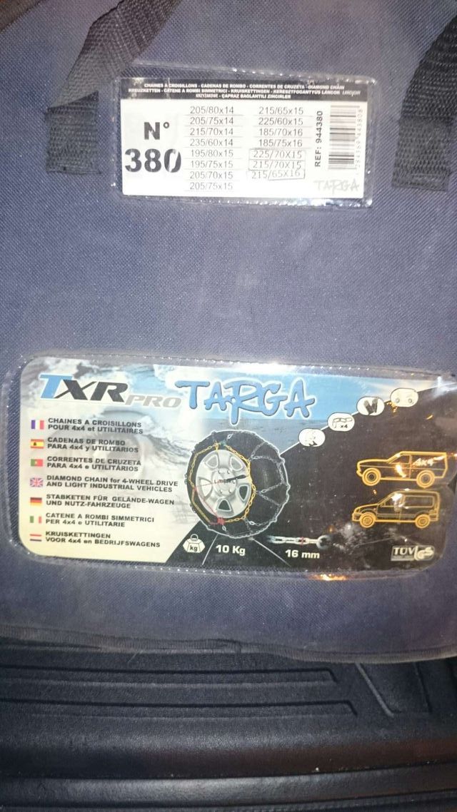 Cadenas nieve 4x4 Todoterreno