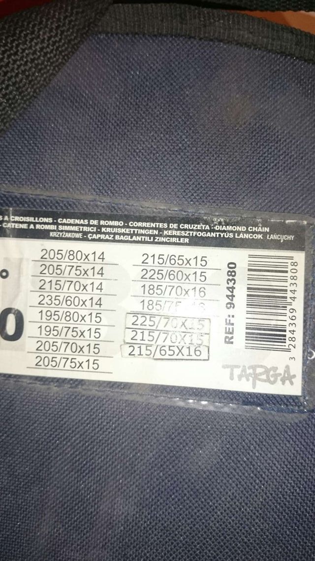 Cadenas nieve 4x4 Todoterreno